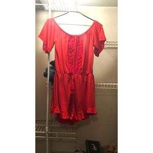 Off the shoulder Romper